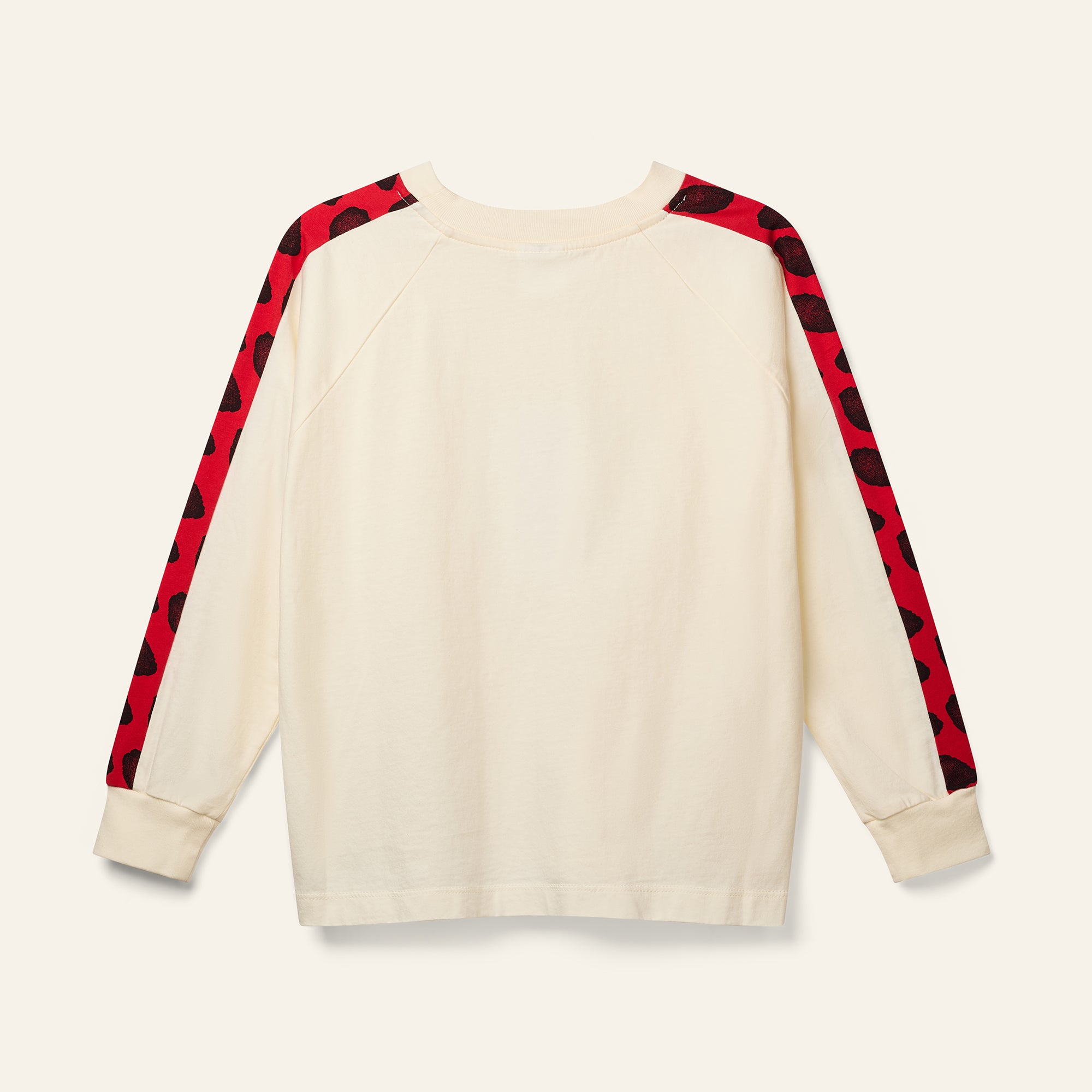 Dash Tee - Ecru / Ladybird Red Dash