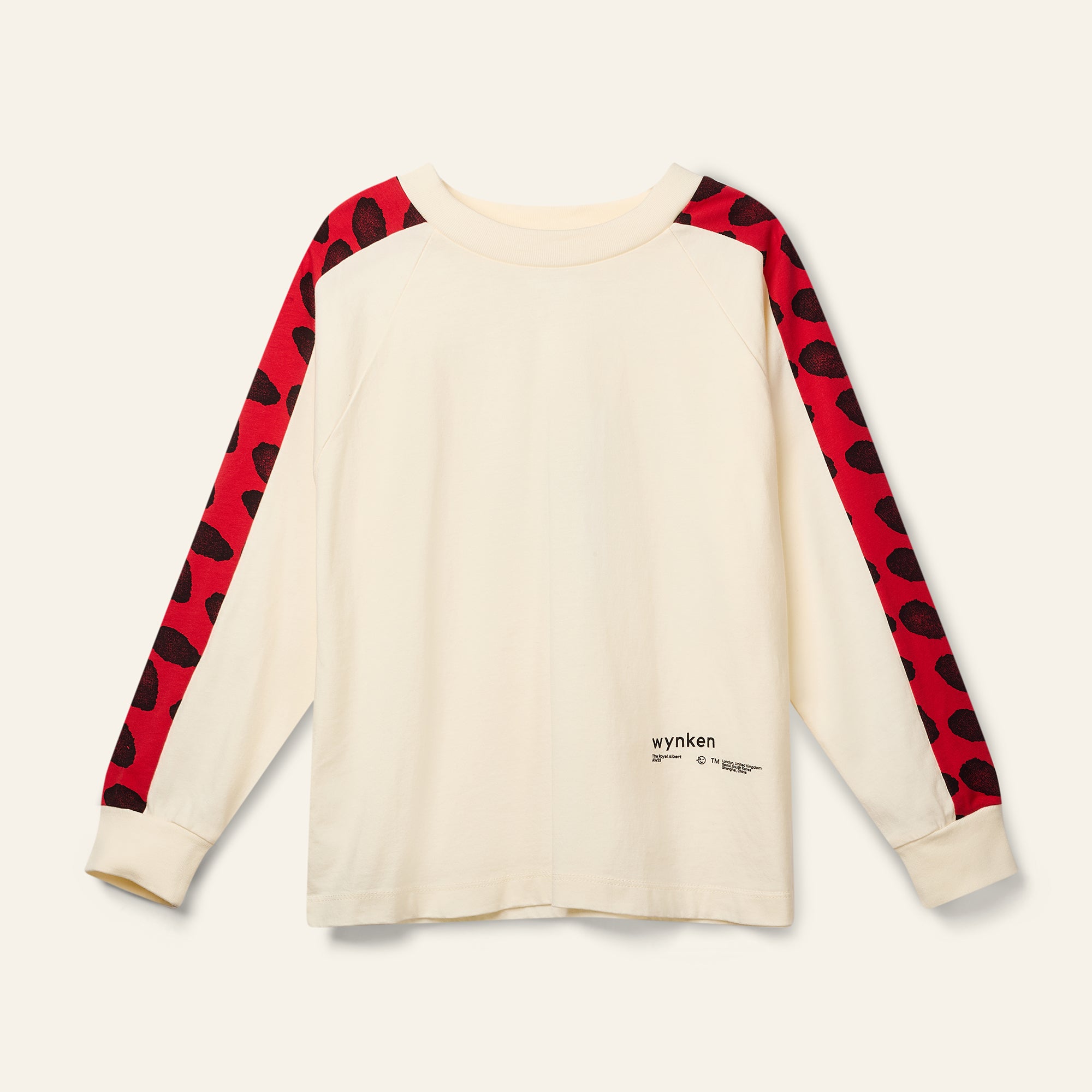 Dash Tee - Ecru / Ladybird Red Dash