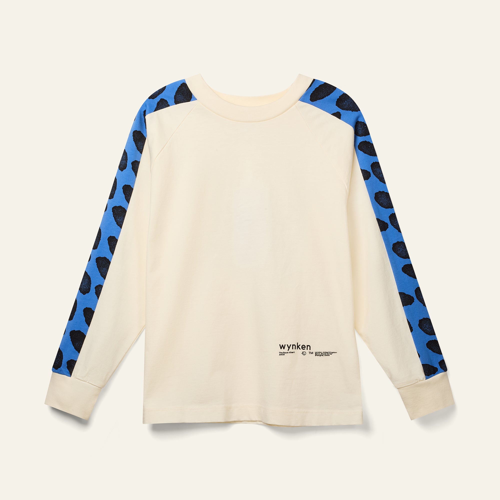 Dash Tee - Ecru / True Blue Dash