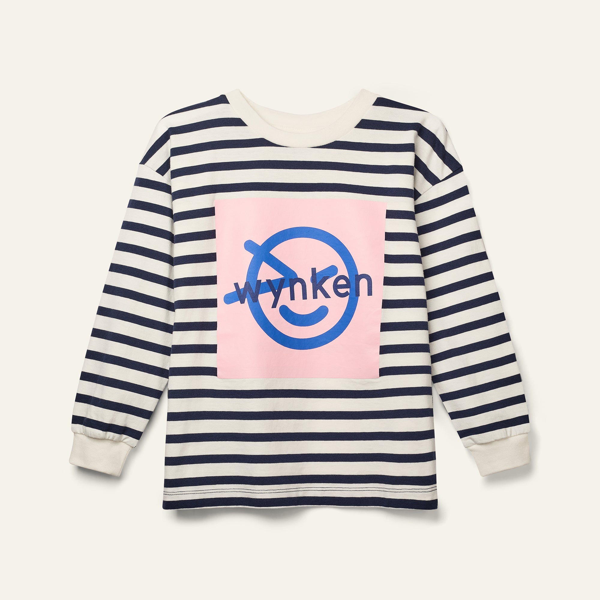 Wynk Stripe Tee - Blush Pink / True Blue