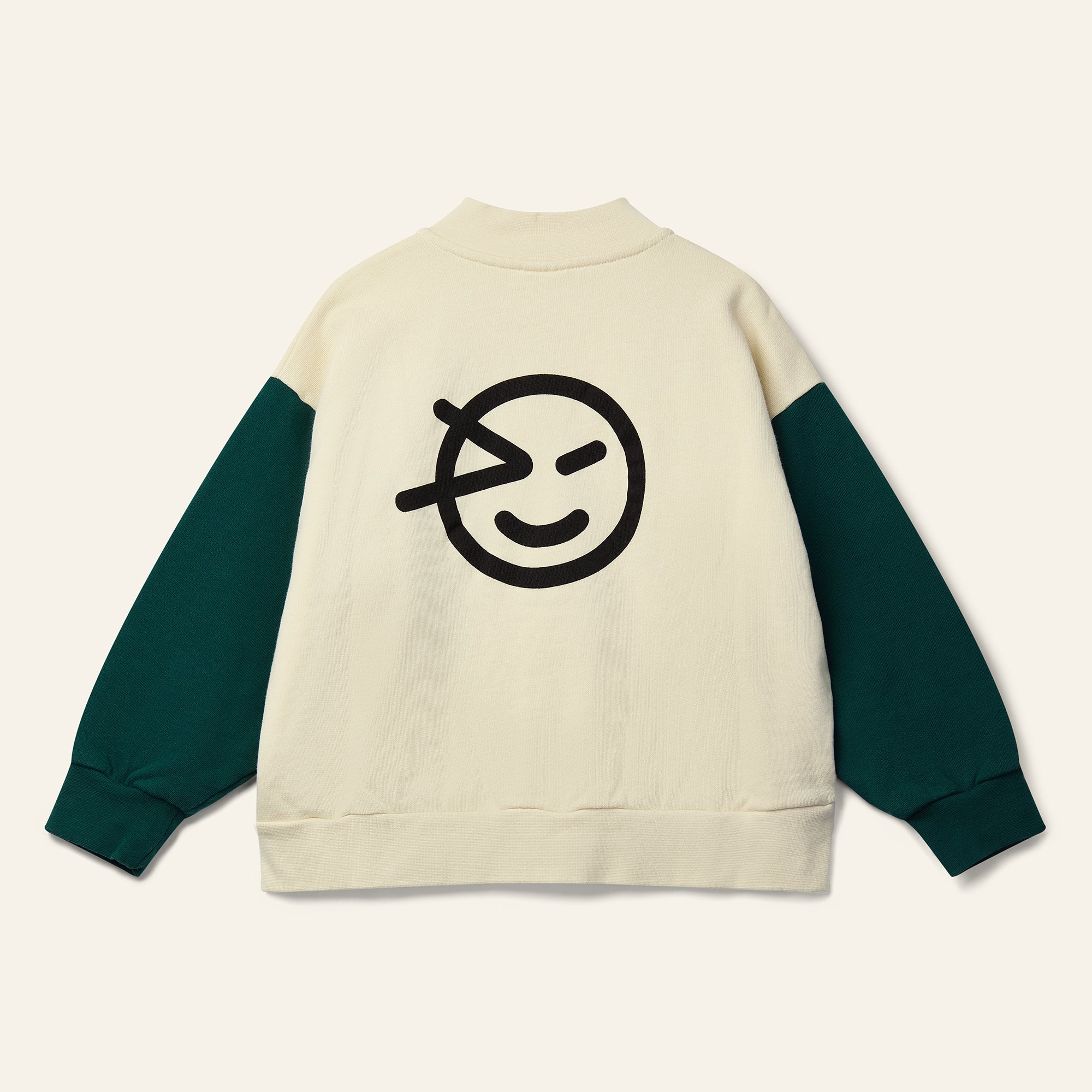 Keel Wynk Bomber - Cream / Forest Green