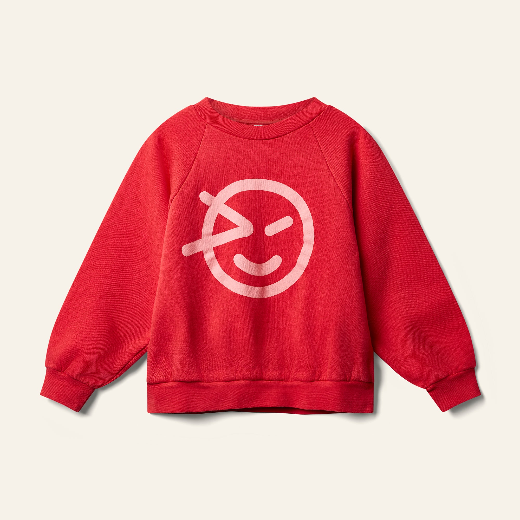 Raglan Wynk Sweat - Ladybird Red