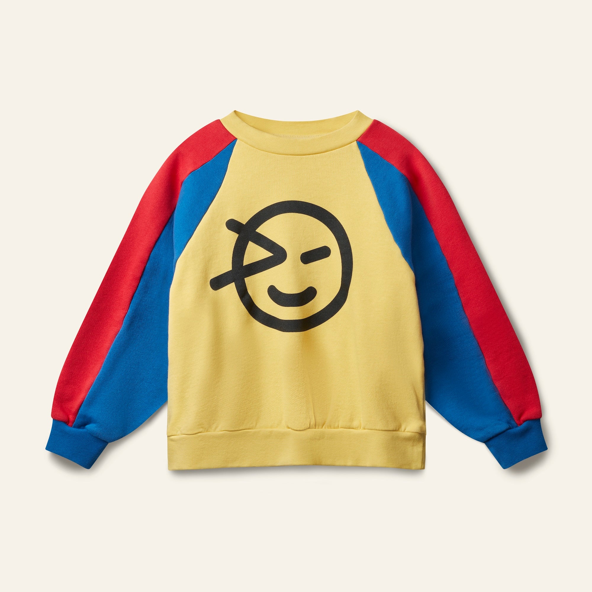 Wynk Panel Sweat - Yellow / Ladybird / Blue