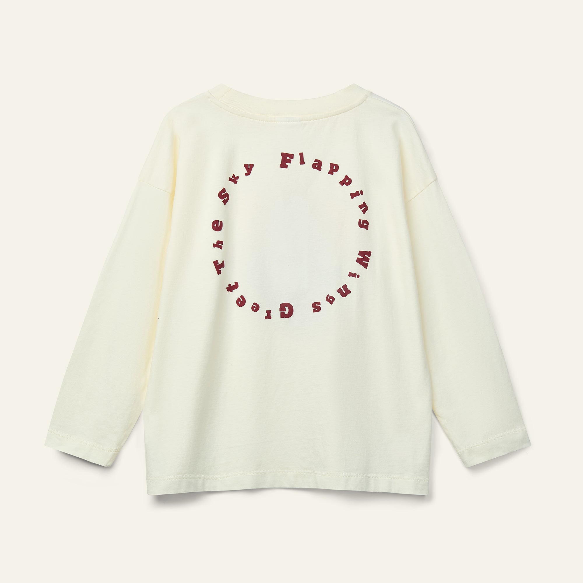 Kukka Tee - Ecru Flapping Wings