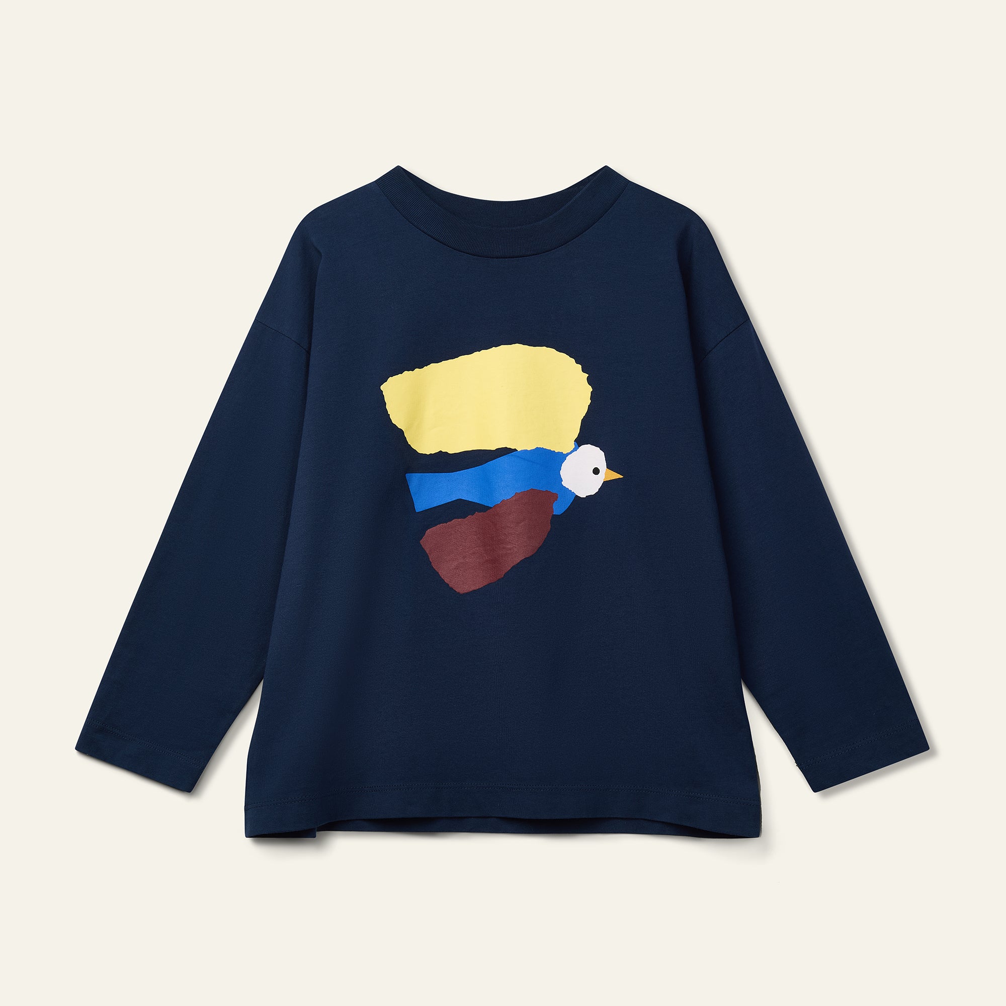 Kukka Tee - Navy Flapping Wings