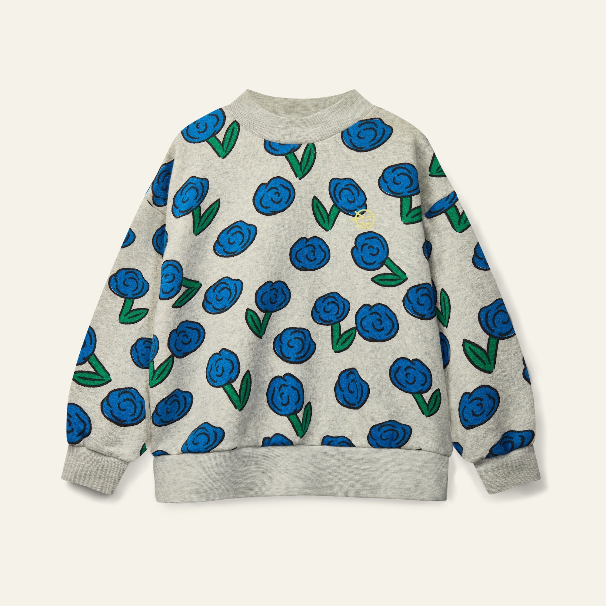 Dancing Dahlia Sweat - Grey Melange