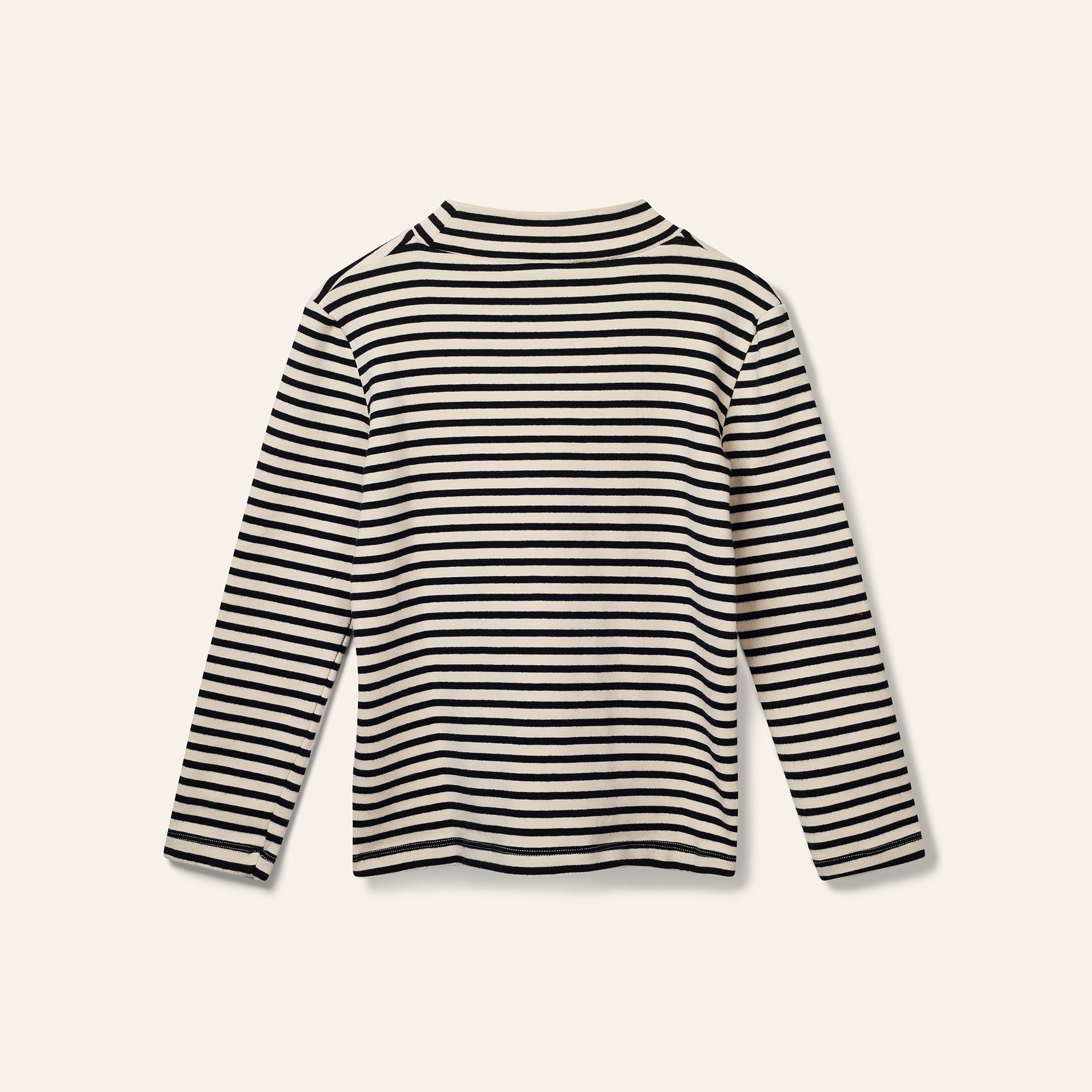 Lento Top - Black / Ecru Stripe