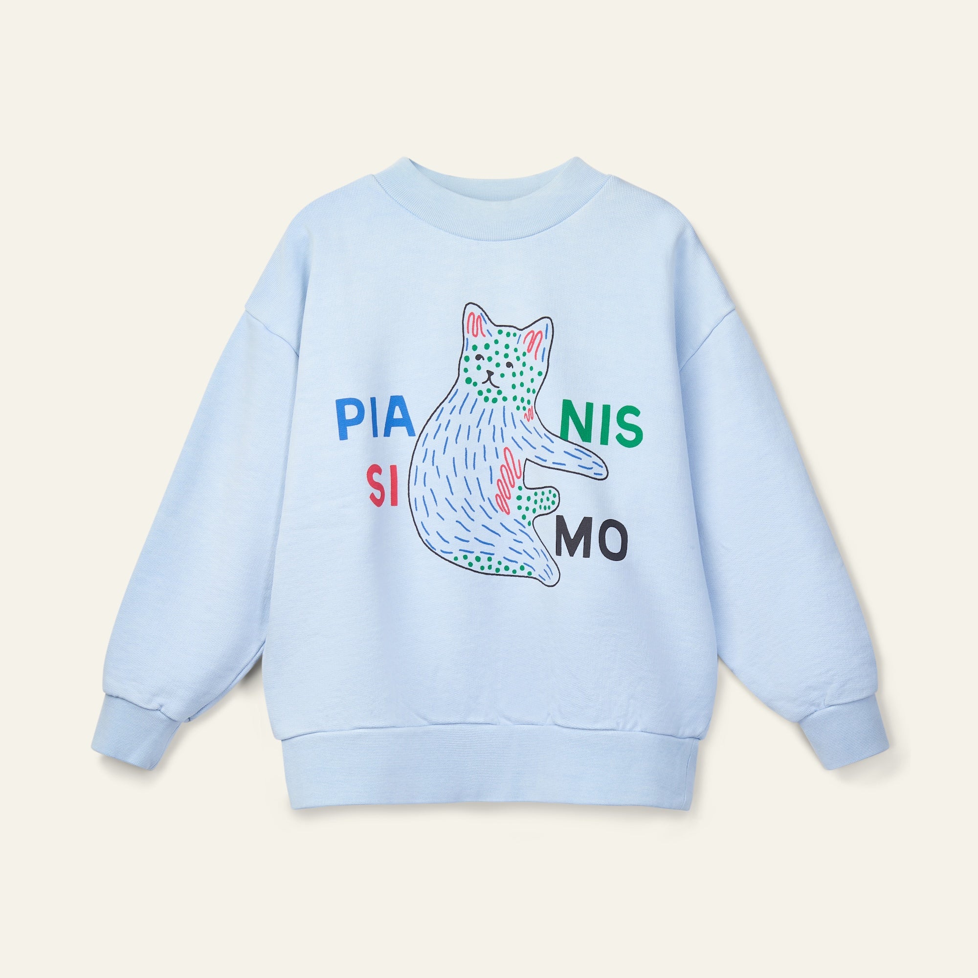 Kukka Sweat - Bird Blue Cat
