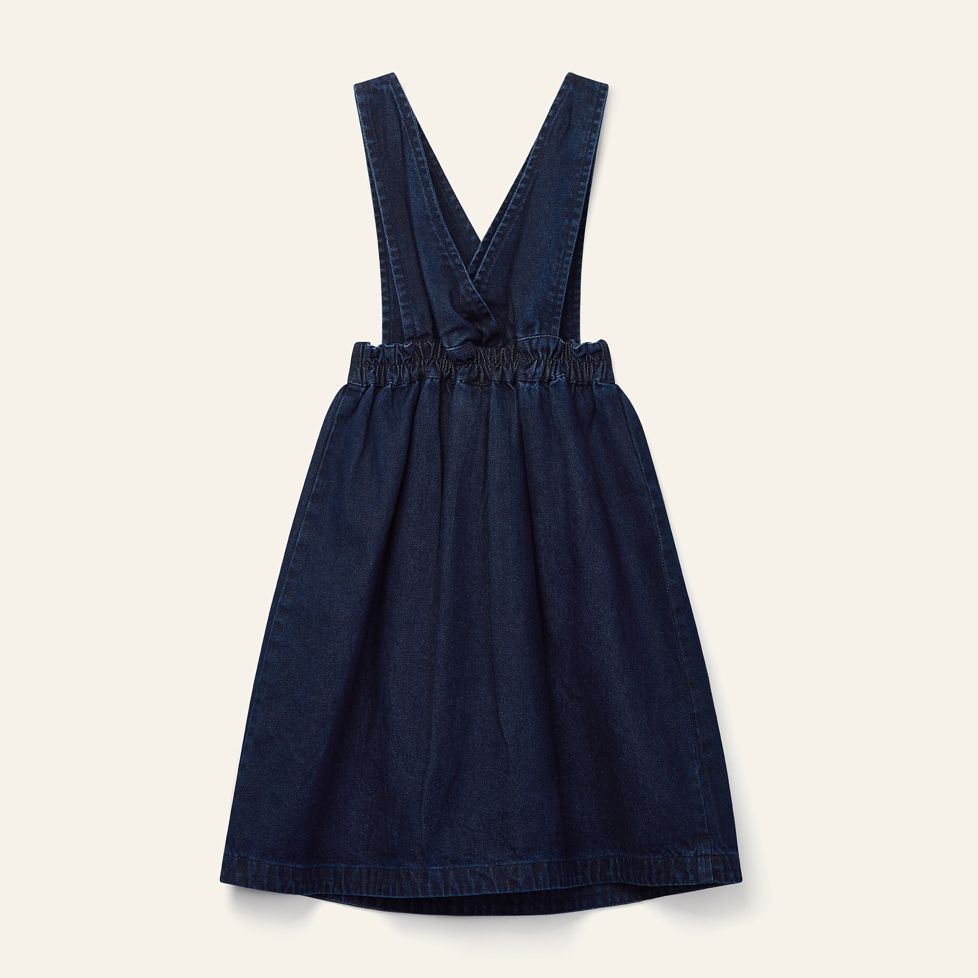 Annka Long Pinafore - Rinse Wash