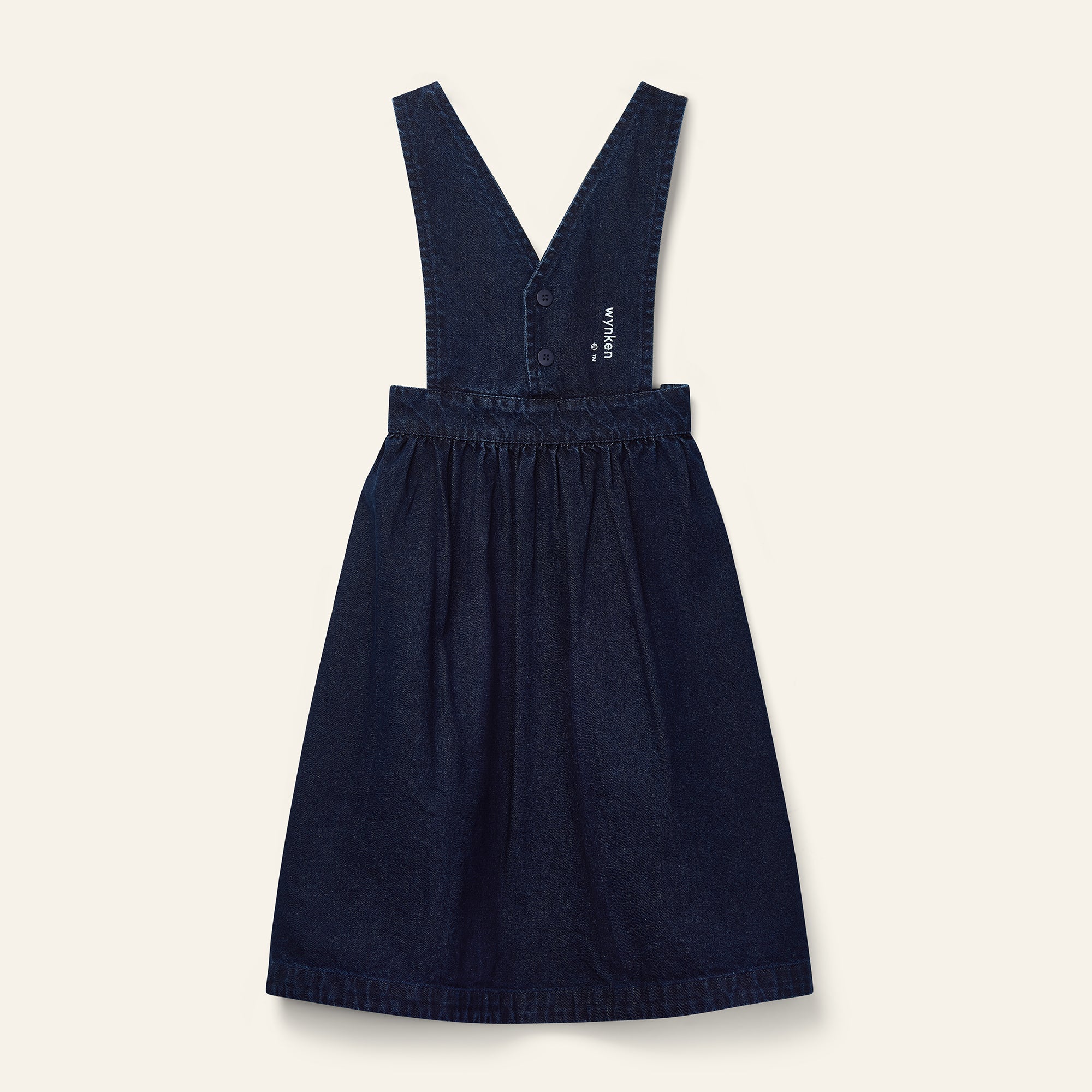 Annka Long Pinafore - Rinse Wash