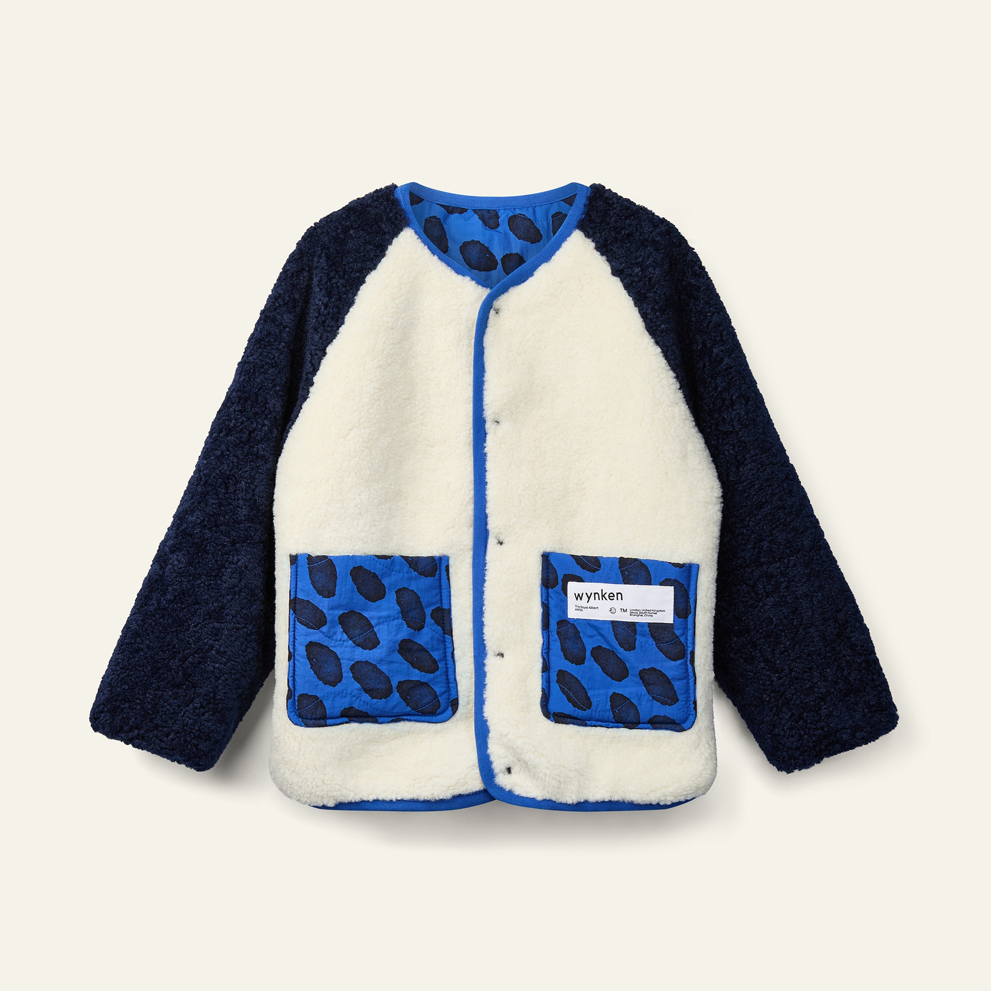 Allegro Reversible Jacket - True Blue / Ecru