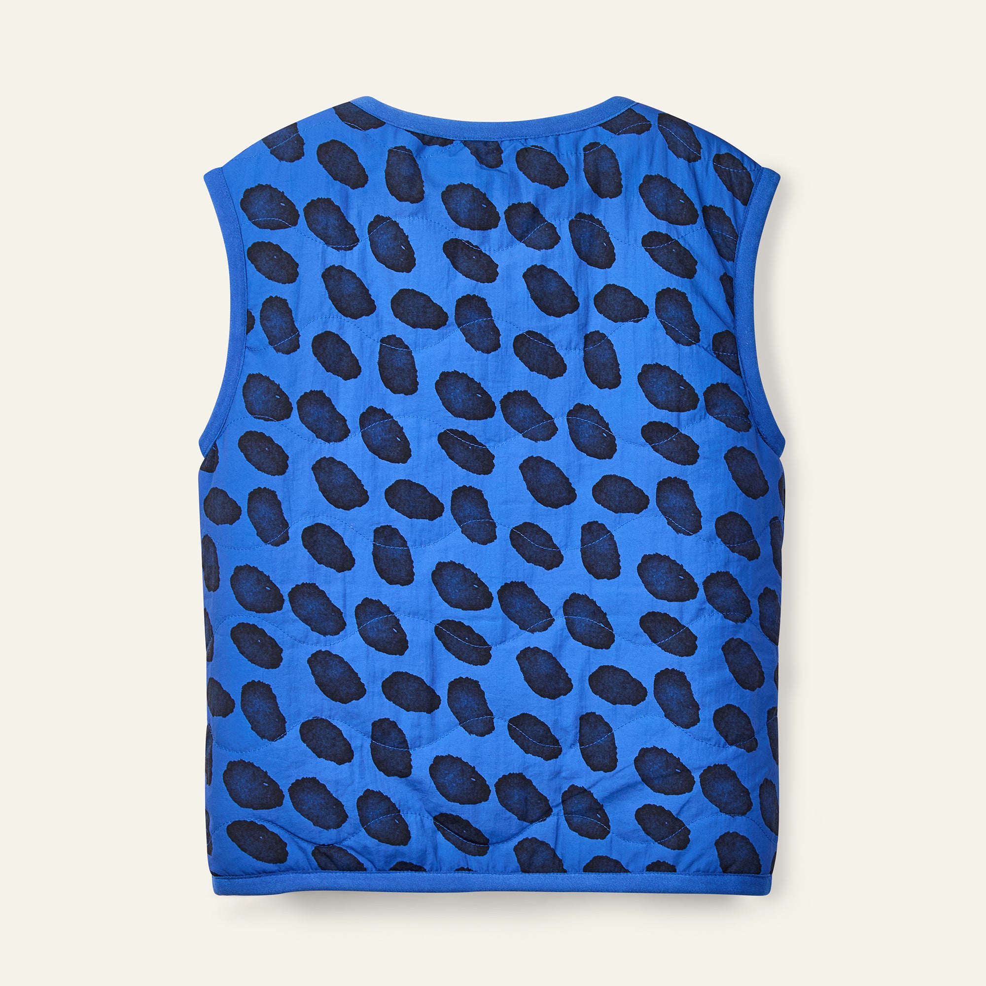 Allegro Reversible Waistcoat - True Blue / Ecru