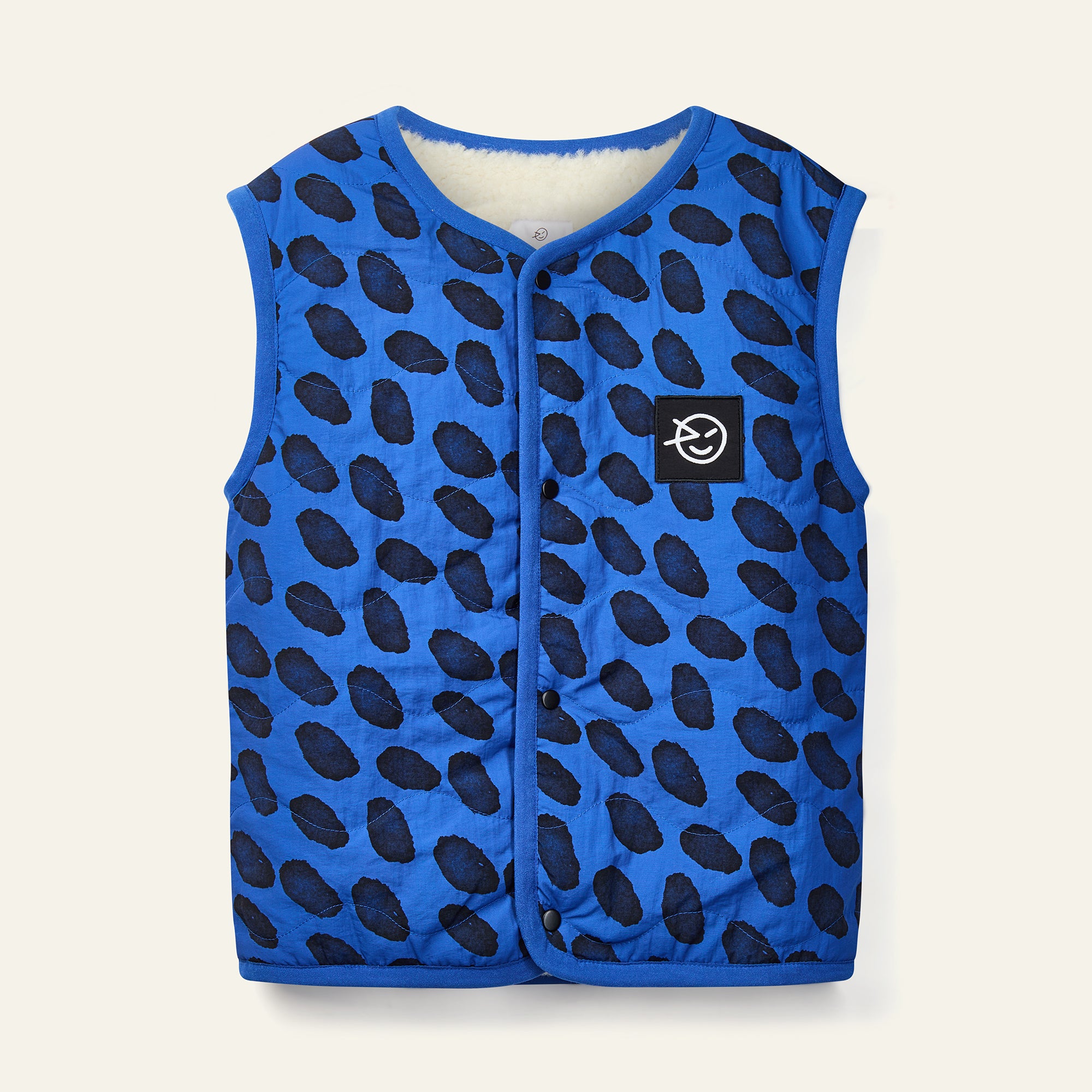 Allegro Reversible Waistcoat - True Blue / Ecru