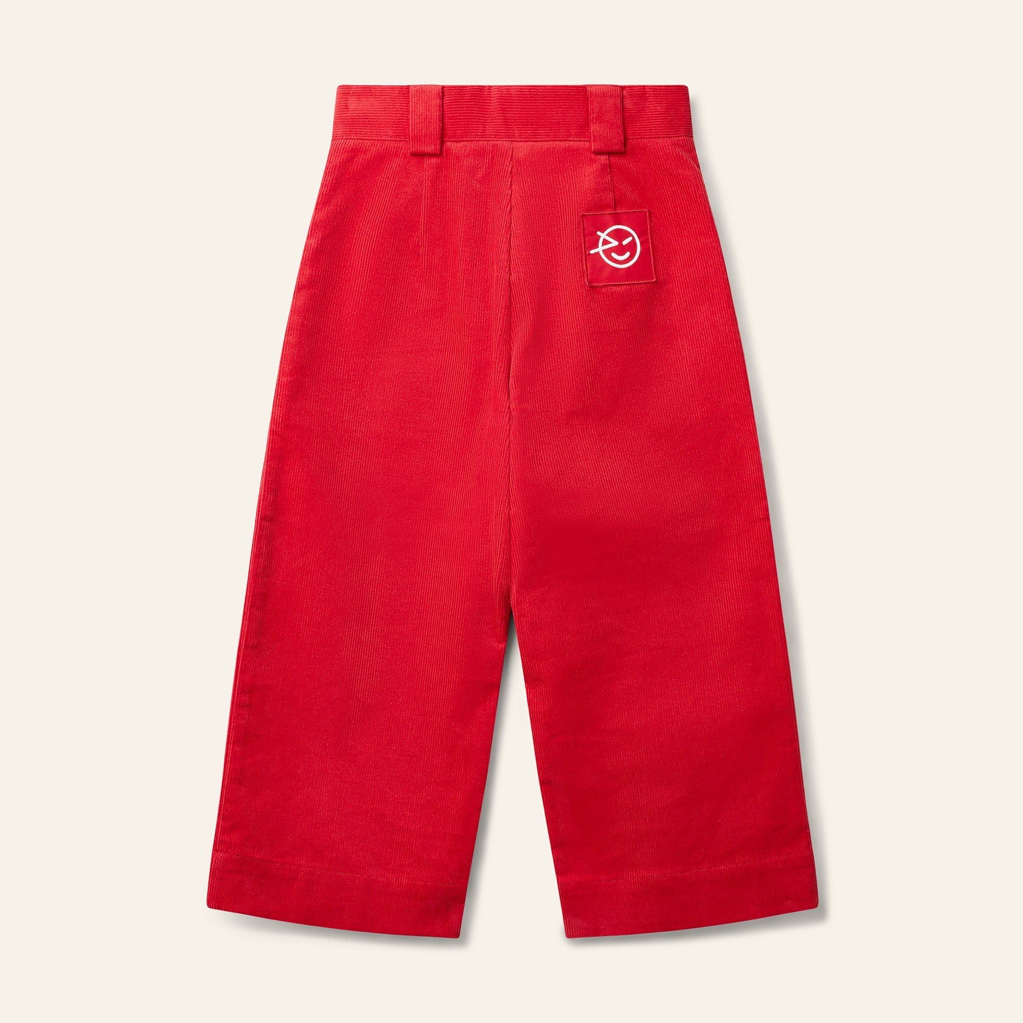 Micro Cord Pony Pant - Rouge / Ecru