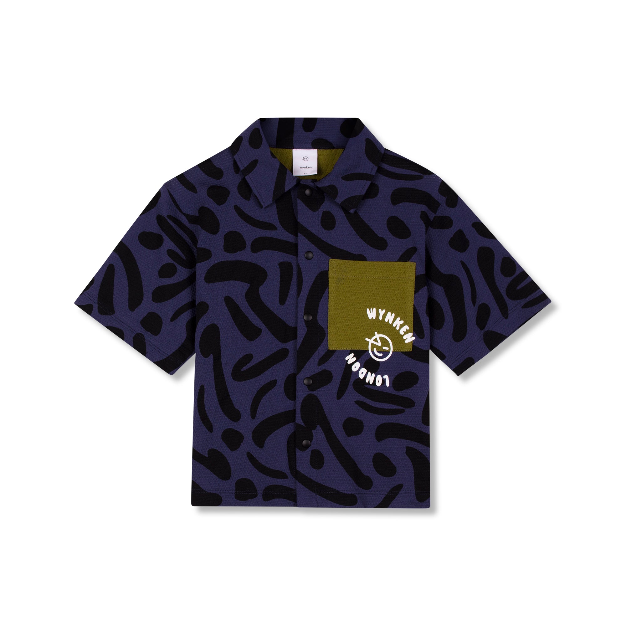 Airy Night Airy Shirt - Night Navy Dashes – Wynken
