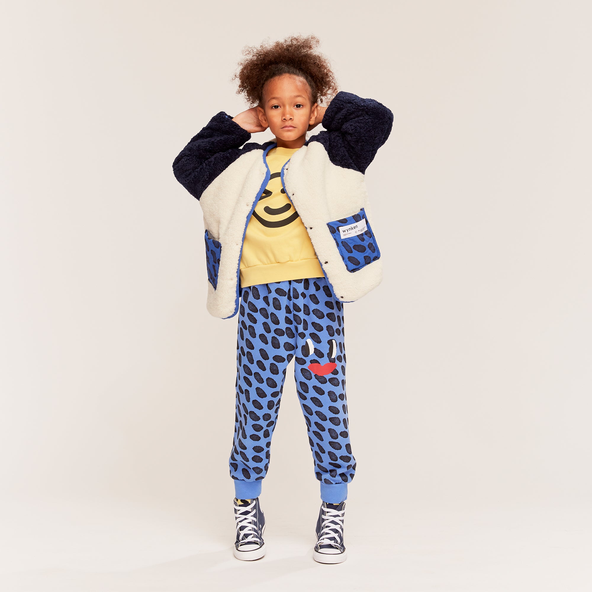 Wynk Panel Sweat - Yellow / Ladybird / Blue