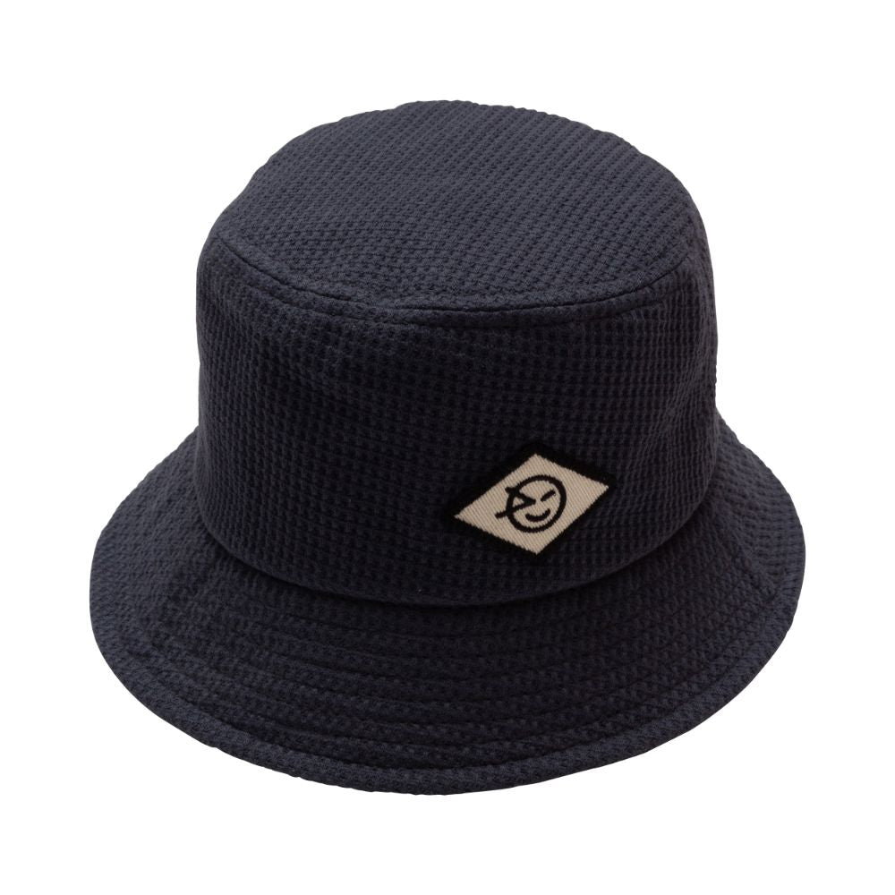 Disco Bucket Hat- Charcoal Waffle