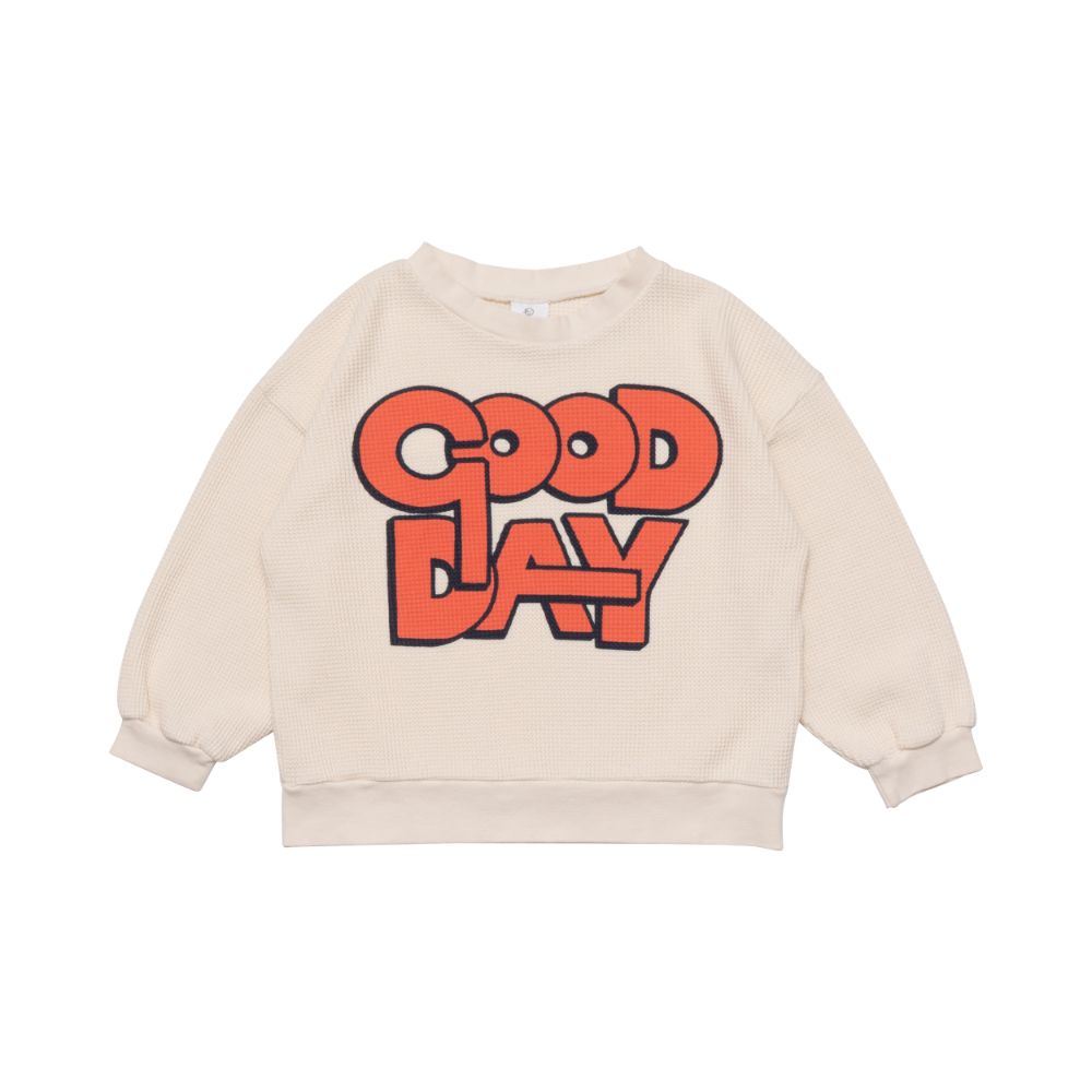 Good Day Waffle Sweat - Cloud / Setting Sun