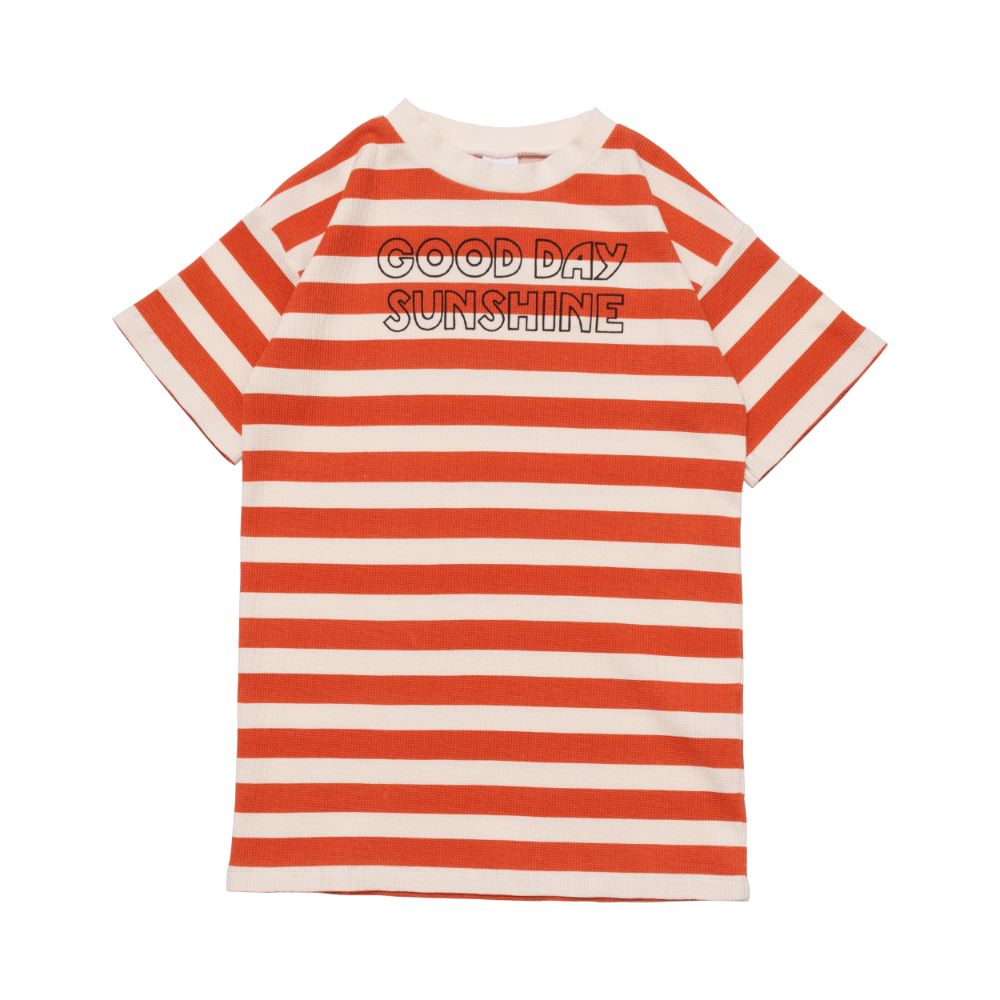 Box Tee Dress - Waffle Setting Sun Stripe