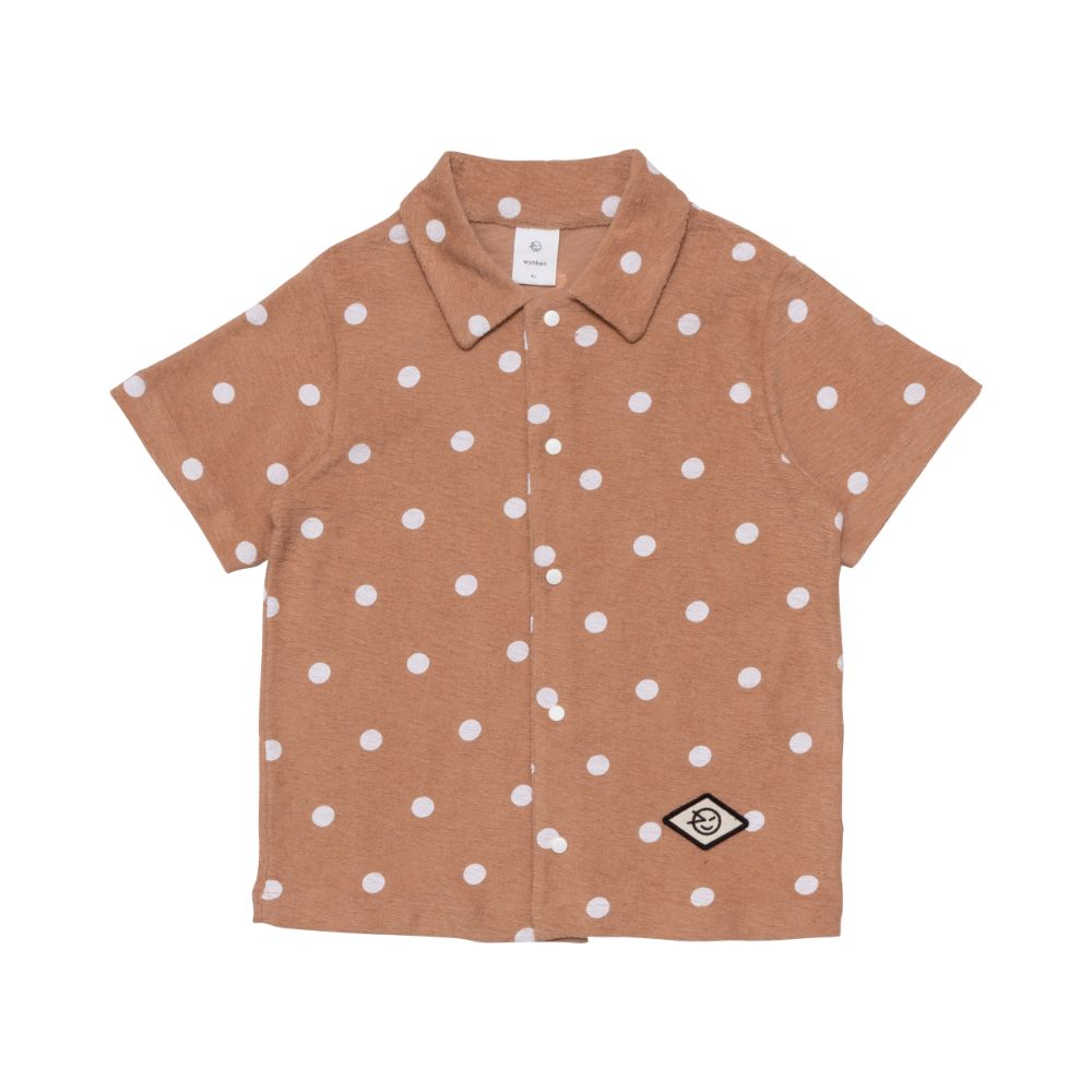 Beach Shirt - Caramel Dot