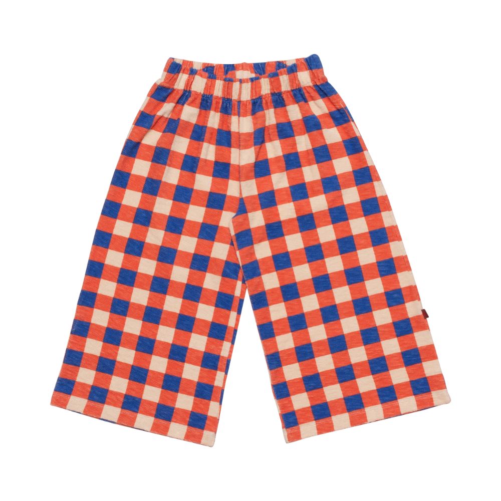 Wide Leg Pant - Blanket Check Licot Red