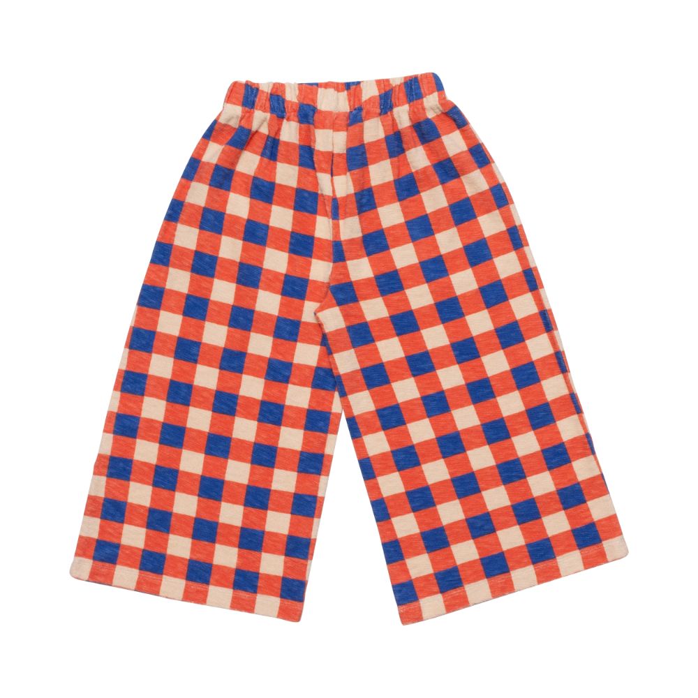 Wide Leg Pant - Blanket Check Licot Red