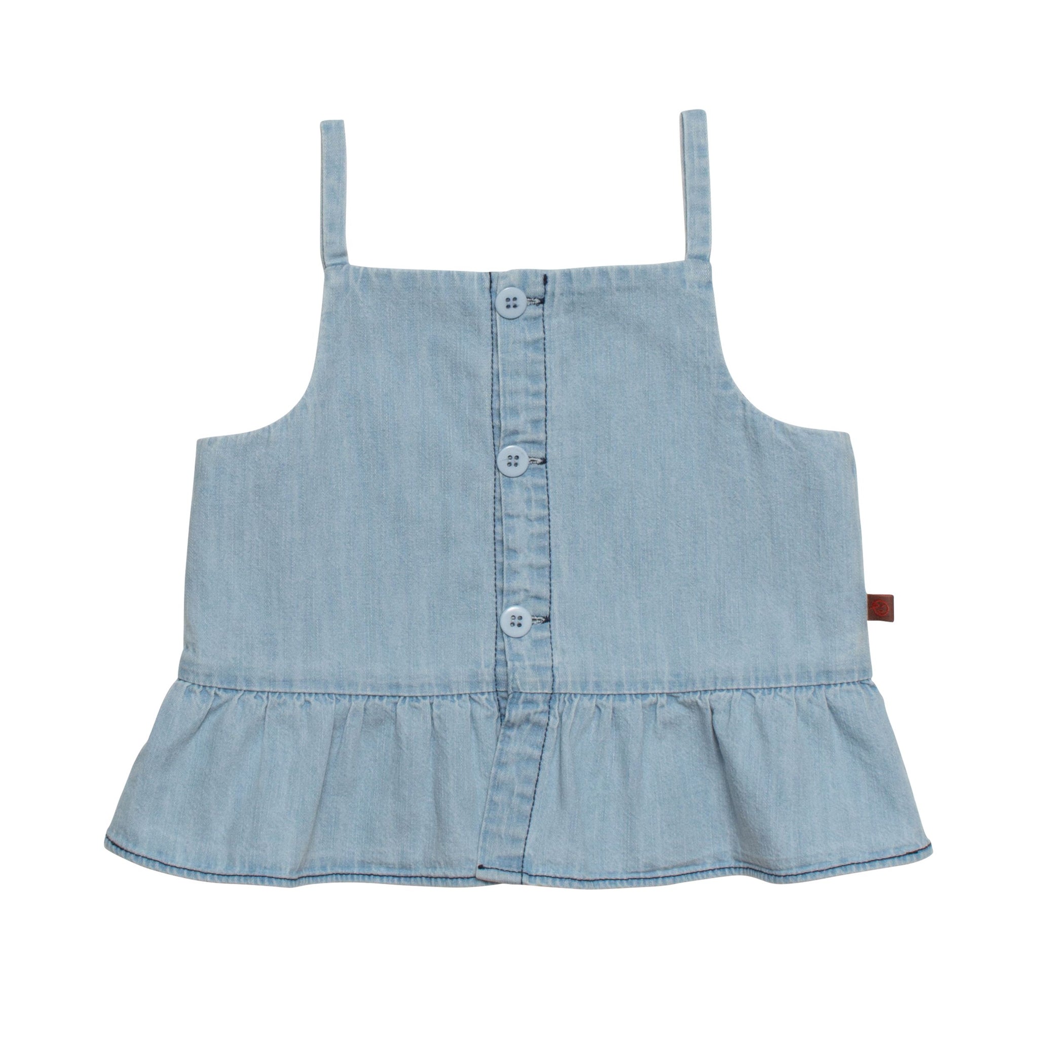 Dansent Suntop - Pale Bleached Denim